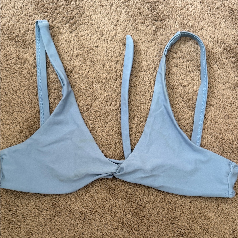 Grey blue bikini top